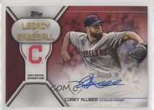 2019 Topps Legacy of Baseball Auto Red 25/25 Corey Kluber #LBA-CK Auto 6ns