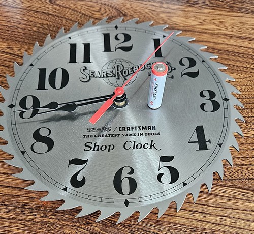 Vincent Sears & Roebuck Craftsman Shop Clock/10" - Picture 5 of 9