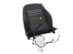 Sitzbezug Rückenpolster li vo für Fahrer Sitz titanschwarz/silbergrau VW Golf