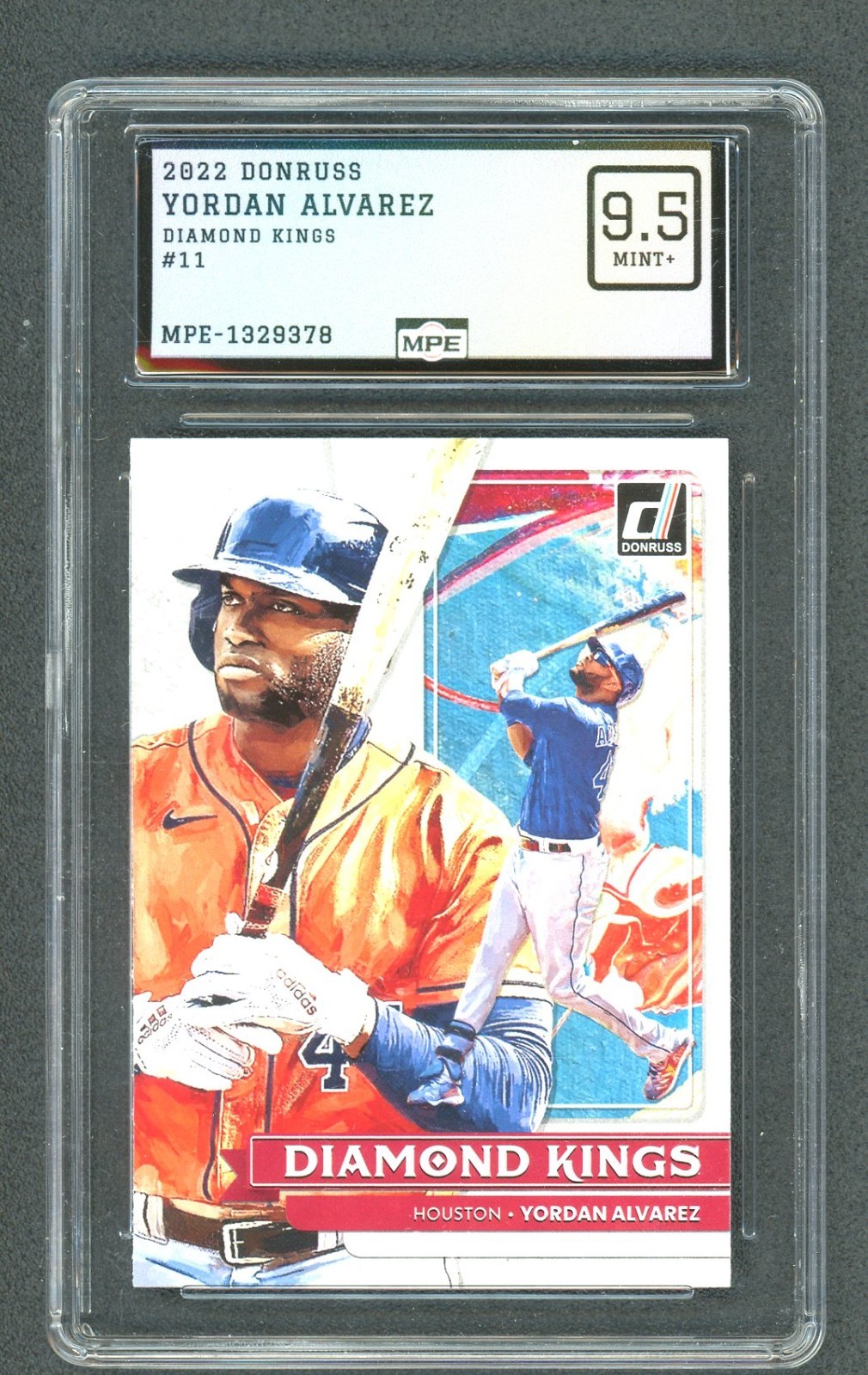 2022 Panini Donruss Yordan Alvarez Diamond Kings MPE 9.5 Astros #11