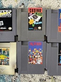 Nintendo NES Game Lot of 8 | Mario, Duck Hunt, Bayou Billy, Solar Jetman & More