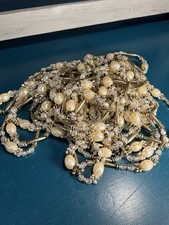 4 Wedding Christmas Home Decor Garland Gold Pearl Iridescent Beads 8-9 Feet Each