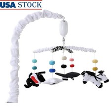 Musical Crib Mobile Baby Toys High Contrast Nursery Lullabies Animal Decor New
