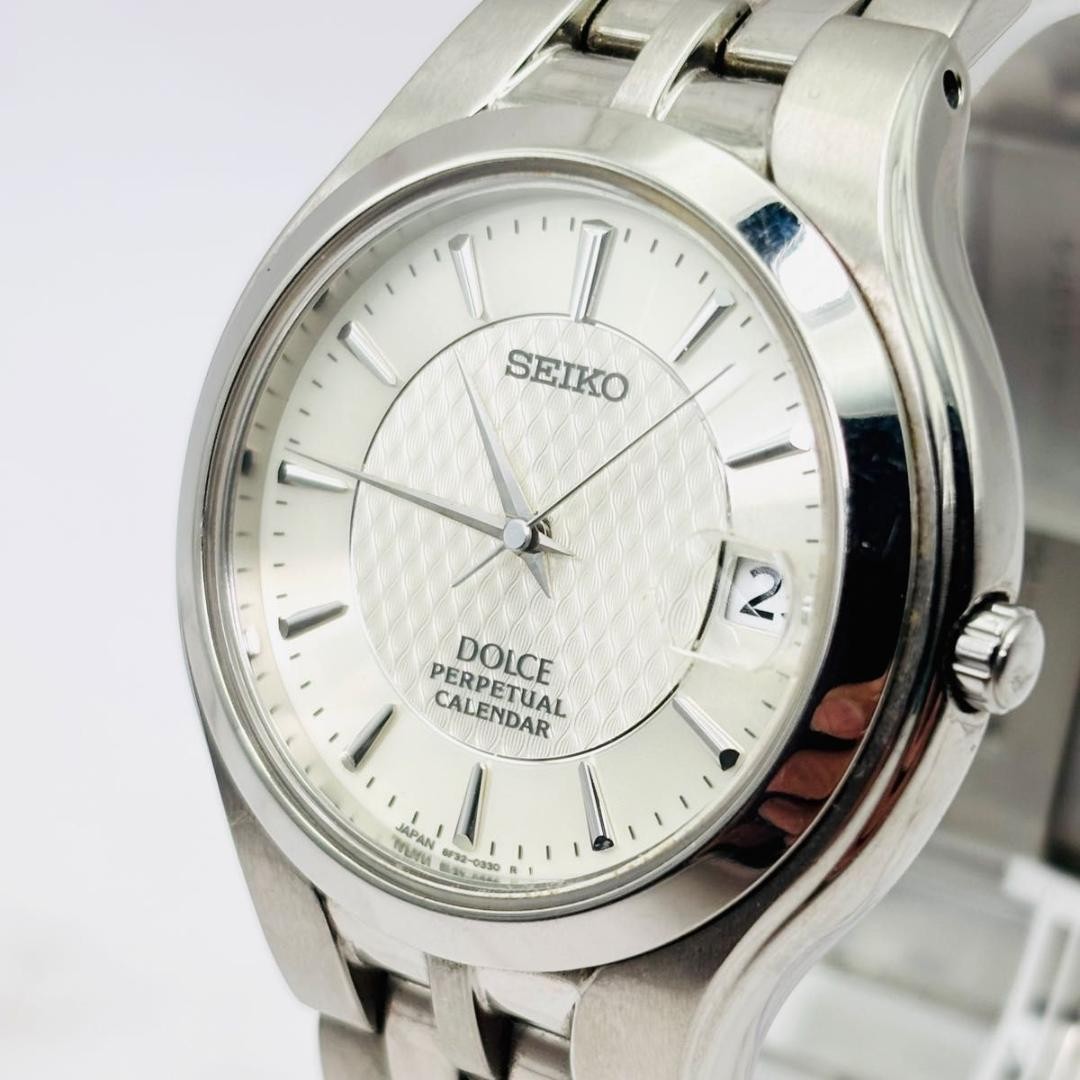 Quartz 8F32-0260 Perpetual Dolce Used Watch Unisex Seiko Men’s Calendar - VintageWatches.PK Quartz 8F32-0260 Perpetual Dolce Used Watch Unisex Seiko Men’s Calendar - vintagewatches.pk