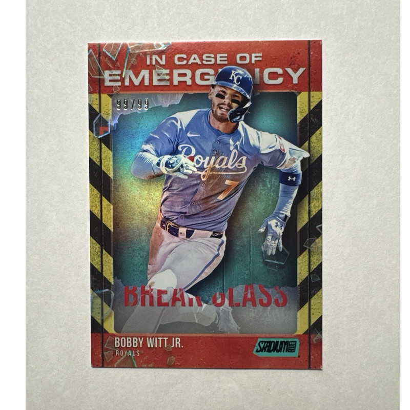 Topps 2025 Stadium Club In Case Emergency Bobby Witt Jr. Royals Turquoise 99/99