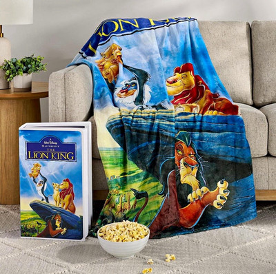 Disney VHS The Lion King Throw Blanket