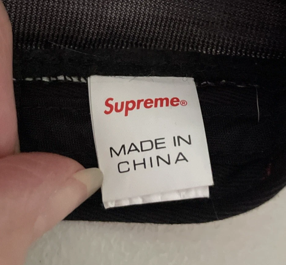 Supreme Long Bill Camp CaP Hat Black Stickers Size S/M Gore-Tex Logo SS '21 - Image 3 of 4