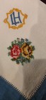 Vintage Hand Embroidered Monogram Tea Towels Napkins Set Of 6 — photo 3
