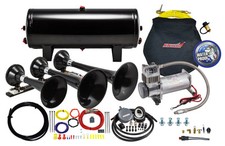 Kleinn Air Horns Hk7 Black Triple Train Horn Kleinn Air Horns Hk7 Black Triple Train Horn