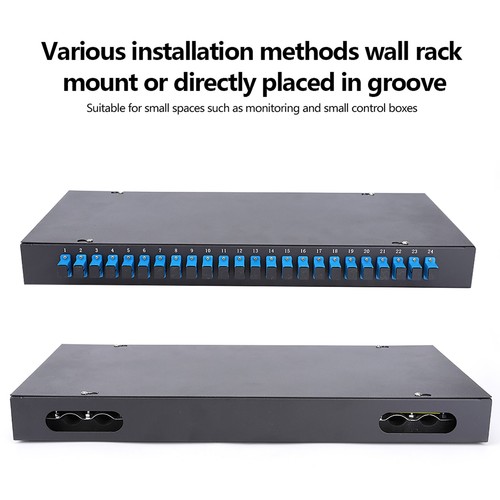 Optical Fiber Terminal Box 24 Core 24 Port Fiber Patch Panel SC Connector - Photo 6/8