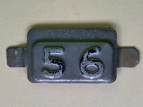 VINTAGE 1956 NEW JERSEY CAR LICENSE PLATE TAB Man Cave Chevy Dodge Ford HOT ROD