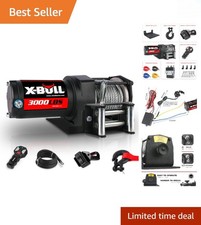 High-performance 12v Electric Winch - 3000lbs Capacity With Safety Features