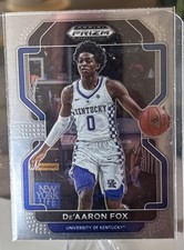 Lot (2) 2022-23 Prizm Draft Picks De Aaron Fox Silver #11 Wildcats