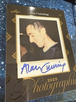 2025 Leaf Photographic Alan Cumming Polaroid 1/1 Auto Traitors XMen Nightcrawler
