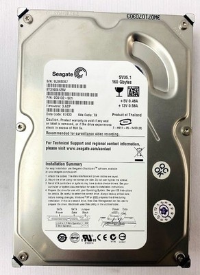 Seagate ST3160812SV 9CS132-501	 Hard Disk Drive
