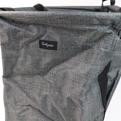 Thirty-One Small Utility Tote Charcoal Crosshatch 10 x 7 in Organizer - Picture 5 of 10