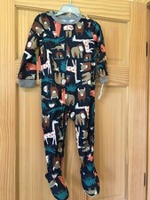 New Carter's 1-Piece Animal Poly Pajama PJs Sleeper Toddler Boy