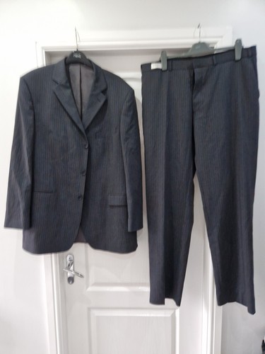 Balmain Paris Men's Pinstripe Grey 2 Piece Suit - Picture 3 of 7