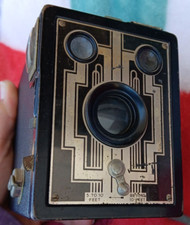 Vintage 1930's Kodak Six-20 Brownie Junior Box Camera Art Deco