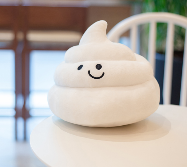 White Poop Pillow Poop Cushion Soft Pillow Sofa Decor Stuffed Plush Toy