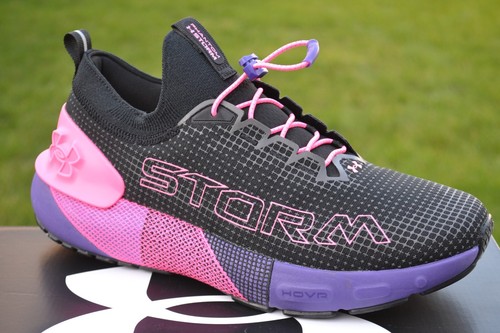 UNDER ARMOUR Mens Trainers UA HOVR PHANTOM 3 SE Storm Black / Purple UK 8.5 / 43