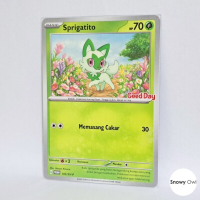 Sprigatito 143/SV-P Good Day Coffee Stamp Promo Limited Pokemon