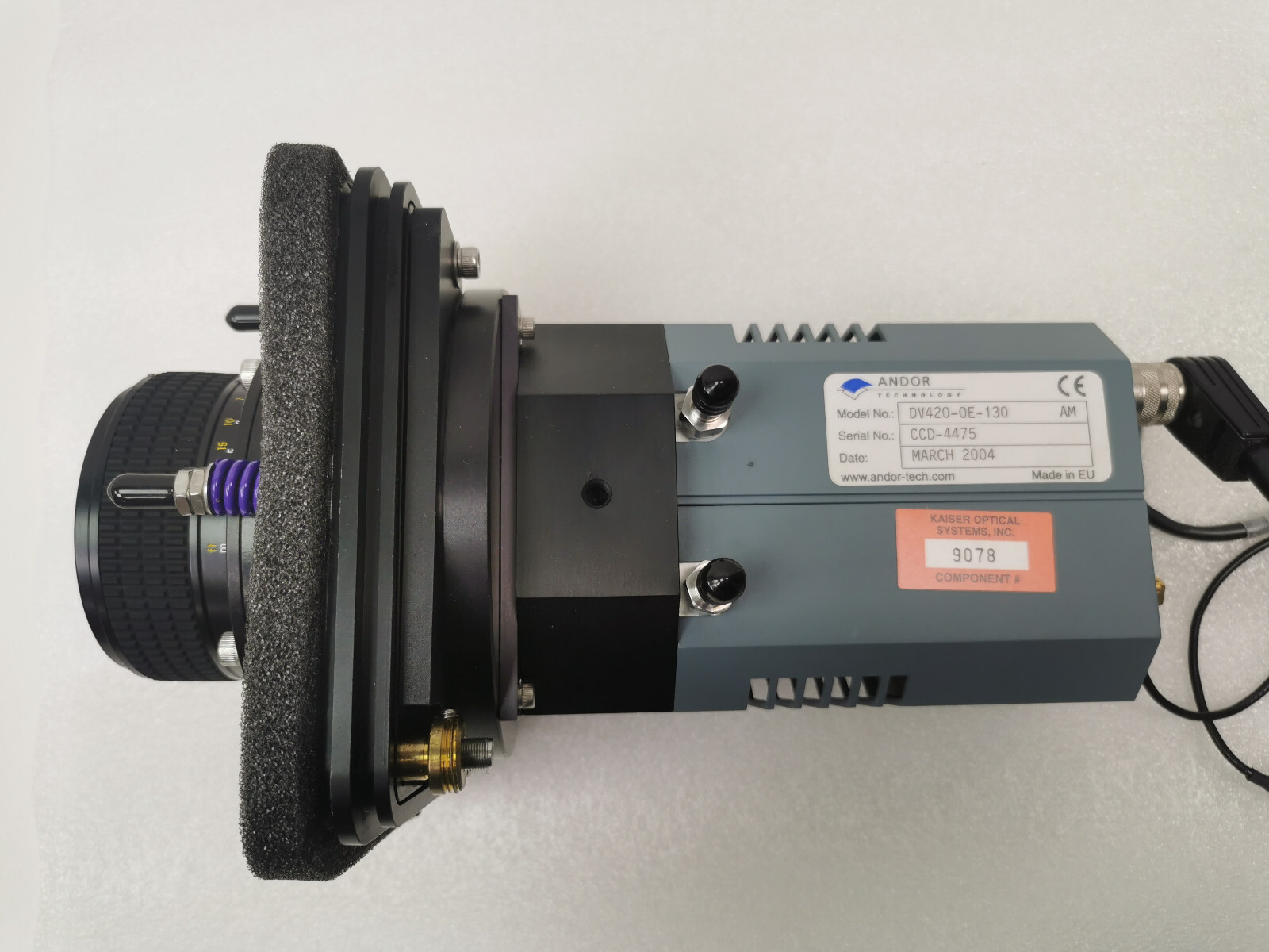 Andor DV420OE130 CCD Camera, Nikon Nikkor Objective Kaiser Raman