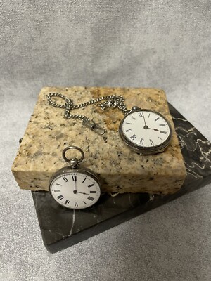 Vintage Watch Clock Traveler Pocket Watch 2 X Men's Watch Faulty Applications