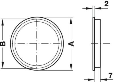 Griglia Di Ventilazione Häfele H3600 Rotonda 37 Mm Grigliata In Plastica Bianca | 1006495 - Foto 10