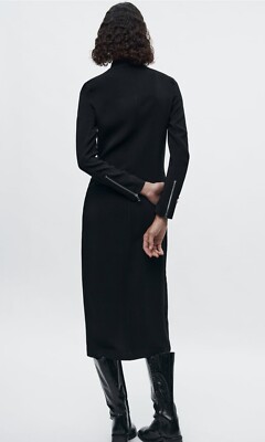 ZARA SRPLS ピーコート MLTRY CT 05 ウール ブラック ZARA SRPLS ピーコート MLTRY CT 05 ウール ブラック ZARA SRPLS