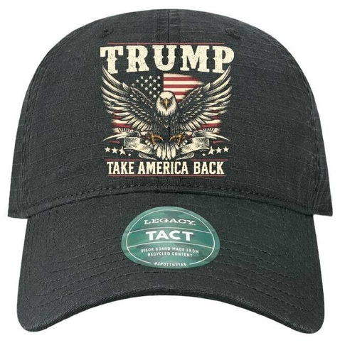 Trump 2024 Take America Back Again MAGA 45 47 Print Flag Eagle Camo DTF Hat Cap - Picture 12 of 13