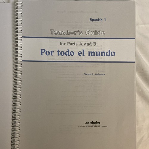 A Beka Spanish 1 Teacher Guide + Vocab Manual + Spanish 1A & 1B Student Texts - Picture 3 of 12