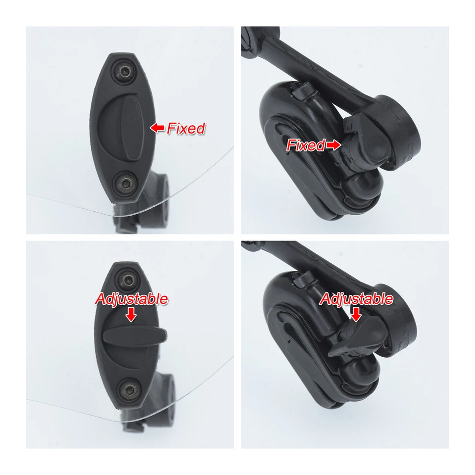 5'' fumée Déflecteur vent réglable avec Clip universel Extension pare-brise - Photo 4/4