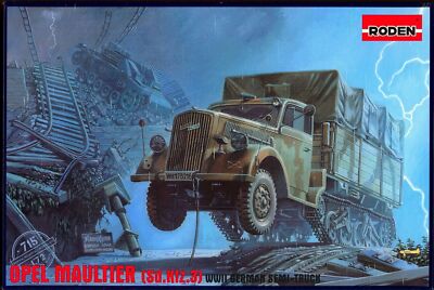 Roden 715 German Half-Track Truck Opel Blitz Maultier, 1:72 scale plastic model