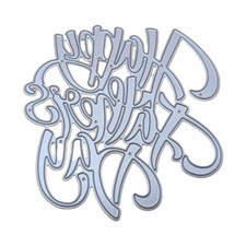 Happy Father s Day Metal Cutting Dies Stencil Scrapbooking DIY Album Stamp Paper