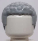Lego Light Bluish Gray Minifig Hair Male with Coiled Texture