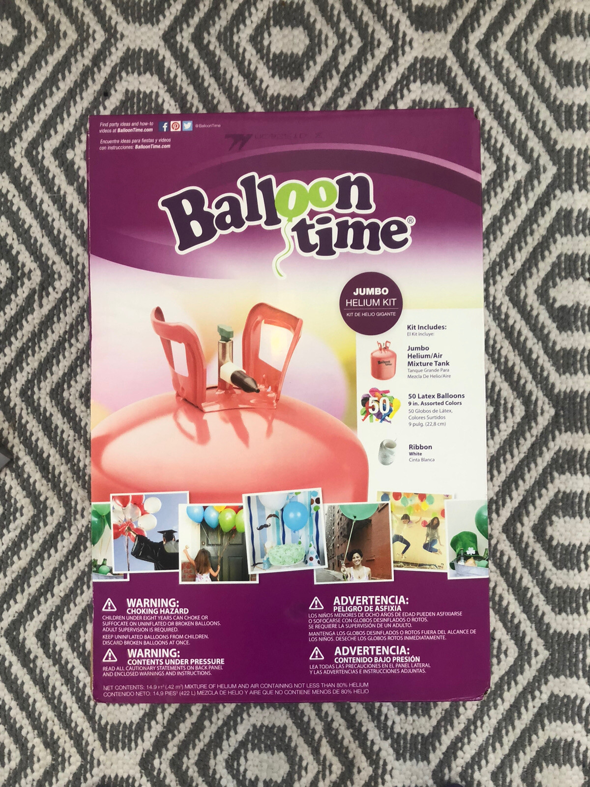 Balloon Time Jumbo Helium Kit eBay