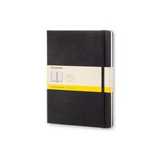 Moleskine Classic Notebook, Extra Large, Squared, Black, Hard Cover 7.5 X 10
