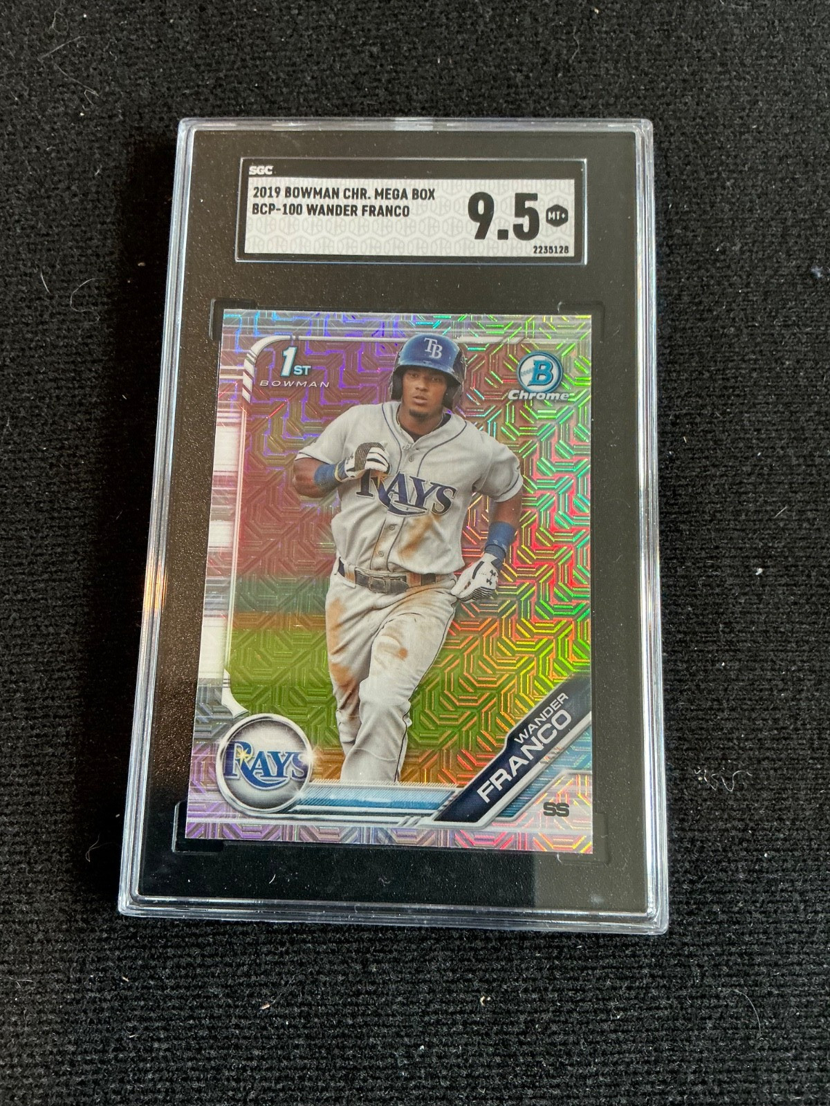2019 Bowman Chrome Wander Franco #BCP-100 Mega Box Running (RC) SGC 9.5