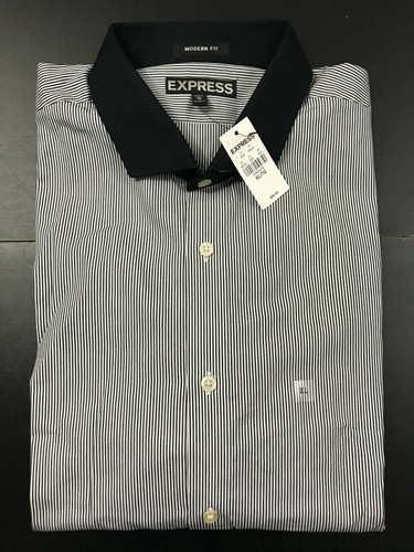 LS STRIPE CASUAL DRESS SHIRT SIZE 