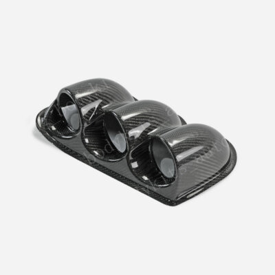 For Mitsubishi Evolution evo 7 8 9 LHD Dash Triple Gauge Pod (52mm) Carbon Fiber