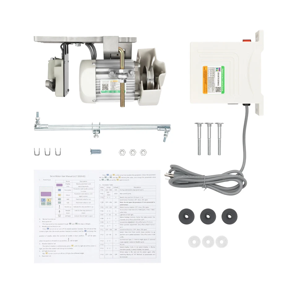 Máquina de Coser Industrial 600w Servomotor Sin Escobillas Split 110V 50Hz Foto 2 de 4