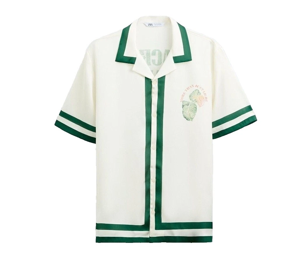 Zara Regular Size XL Casual Button-Down Shirts for Men