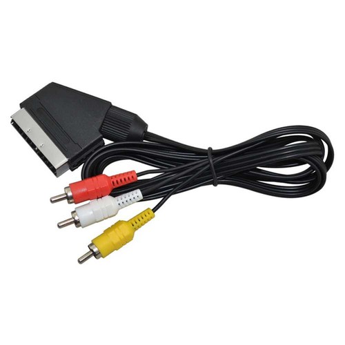 SCART Cable - Audio L, Audio R, Video OUT RCA - 1.5M Length.
