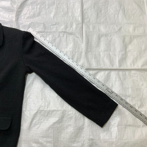 Cárdigan vintage CASTLEBERRY para mujer chaqueta negra botones dorados talla 12 hecho en EE. UU. - Imagen 4 de 5