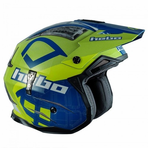 HEBO ZONE 4 fibra di vetro blu Trials Casco SHERCO BETA GASGAS VERTIGO 4RT  TRS TXT | eBay