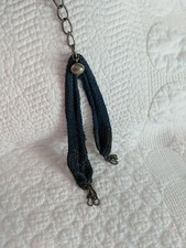 Antique Misers Purse, Circa 1850's Stocking Steel Cut Beads