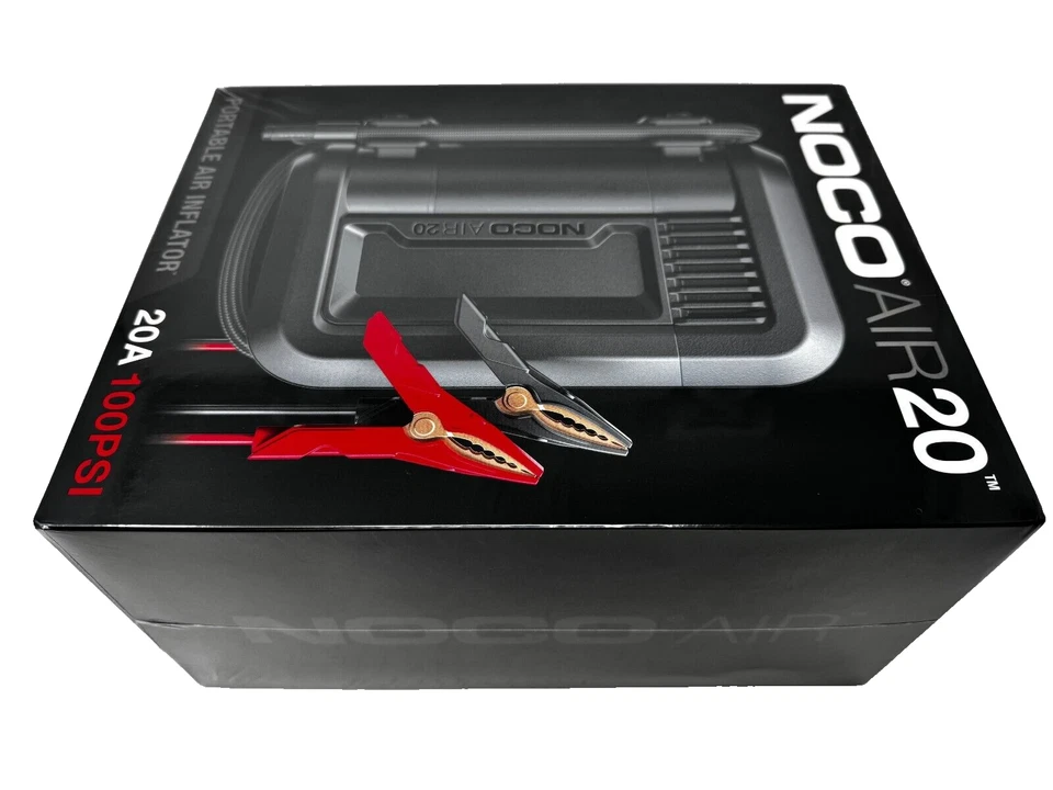 New Noco AIR20 Portable Tire Inflator and Air Compressor 20A 100PSI 12V Black - Изображение 2 из 4