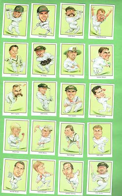 #A.   SET(20)  1994 SANITARIUM WEETBIX CHARACTER CRICKET CARICATURE CARDS 