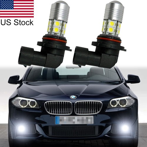 2pcs 9006 White 100W LED Fog Light Bulbs For BMW E34 E46 E39 E60 E63